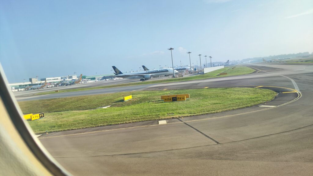 シンガポールチャンギ国際空港筆者撮影