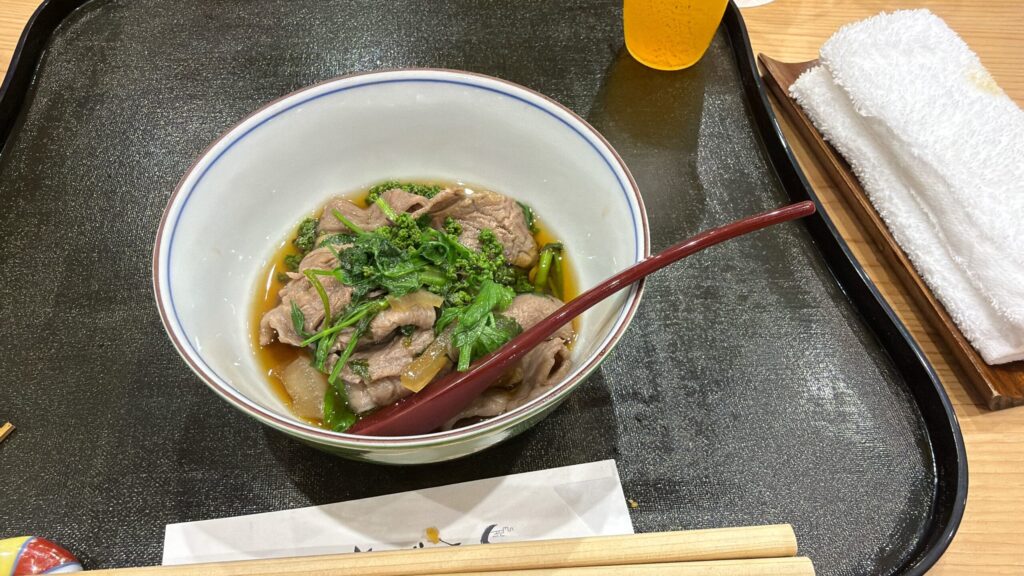 焼き物能登牛しゃぶしゃぶ筆者撮影